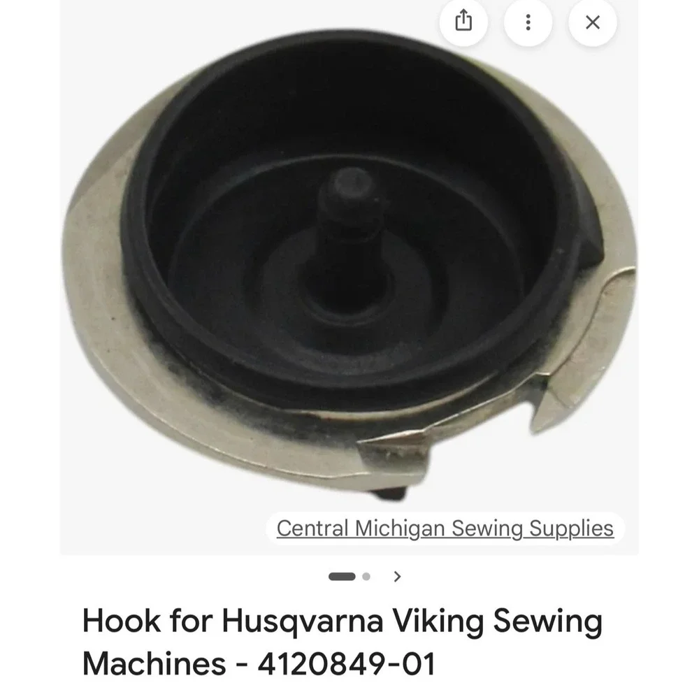 Viking Husqvarna Sewing Hook #4120849-01 Sewing Machine Part Discontinued